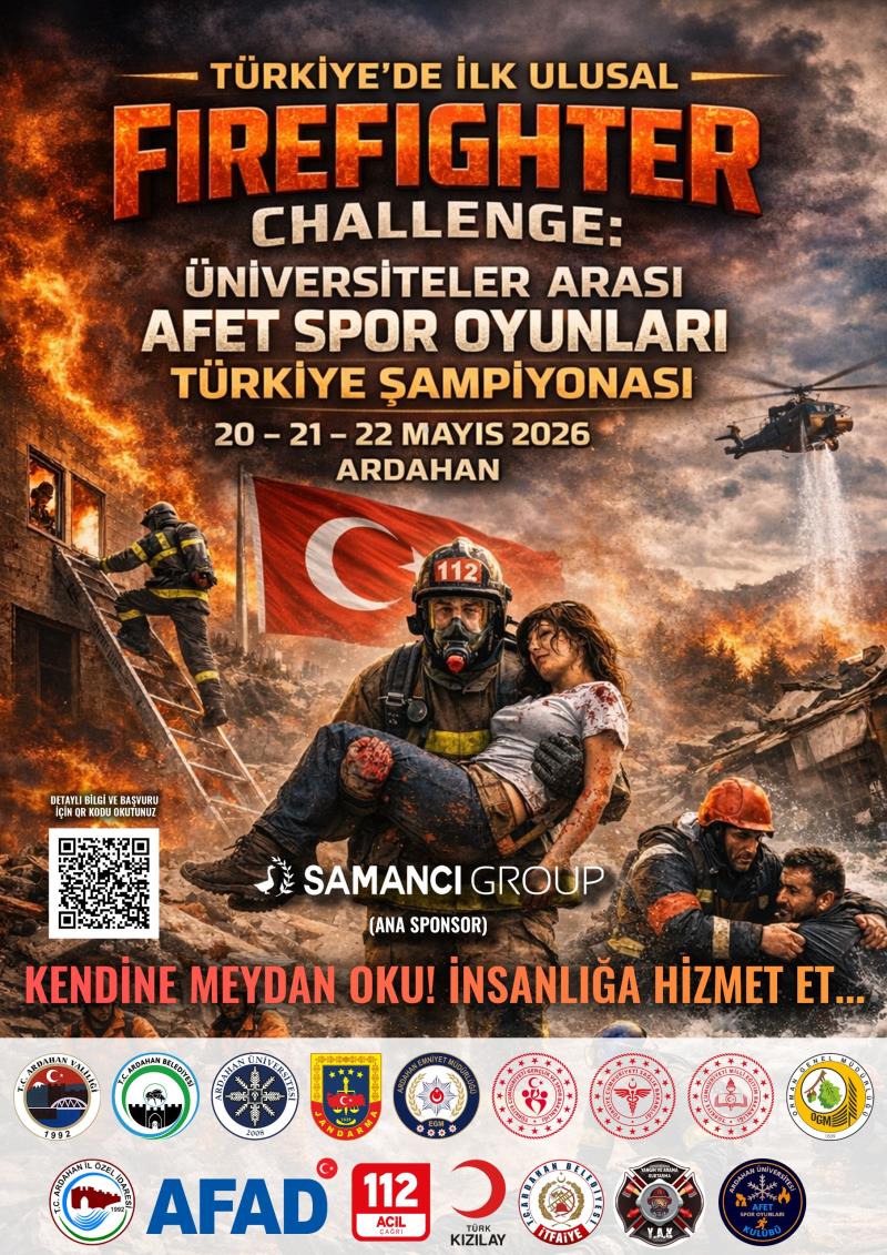 Türkiye'nin İlk Ulusal Firefighter Challenge: Üniversiteler Arası Afet Spor Oyunları Türkiye Şampiyonası