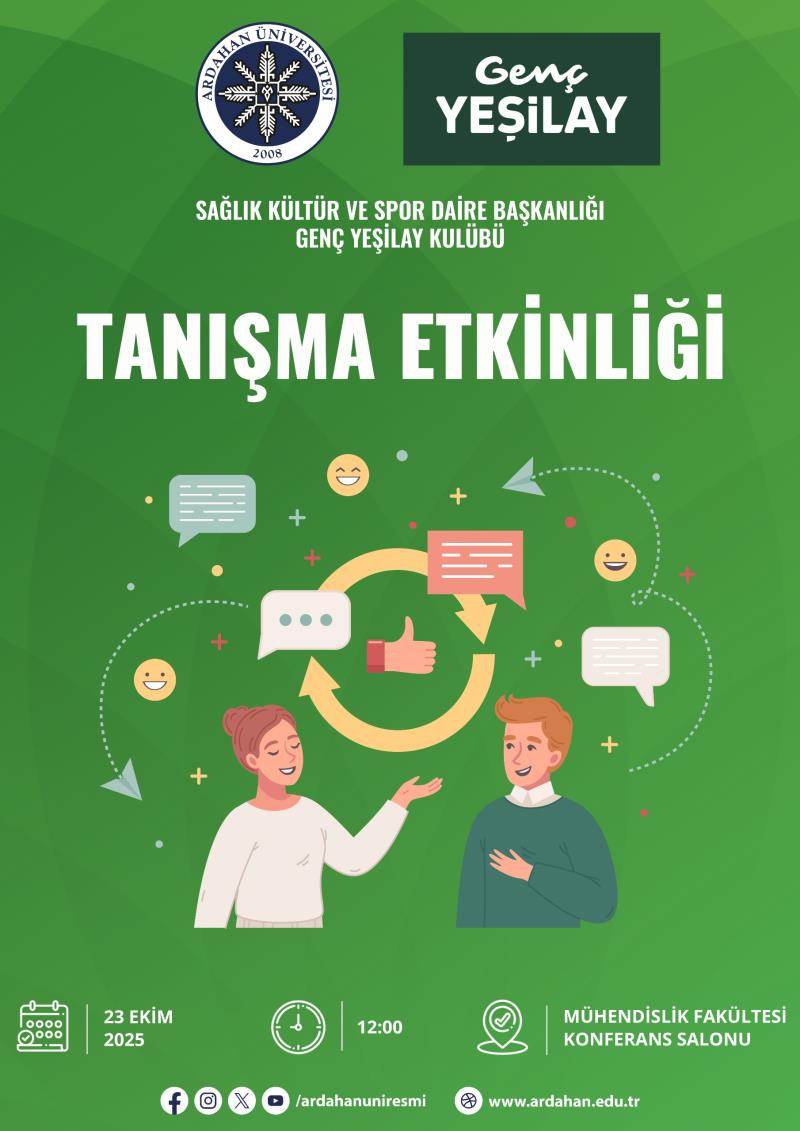 Genç Yeşilay Kulübü: Tanışma Etkinliği