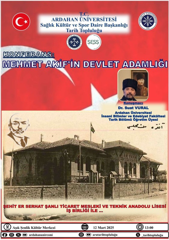 Konferans: Mehmet Akif’in Devlet Adamlığı