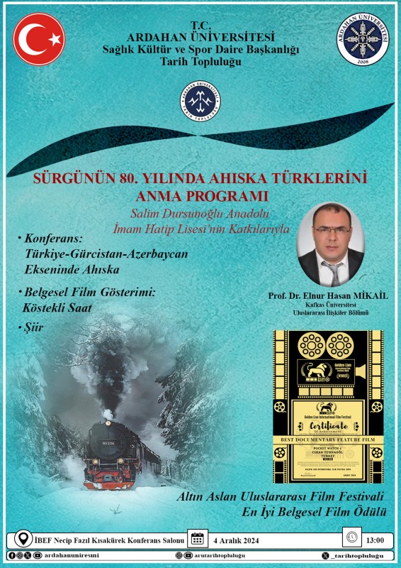 Sürgün 80. Yılında Ahıska Türklerini Anma Programı