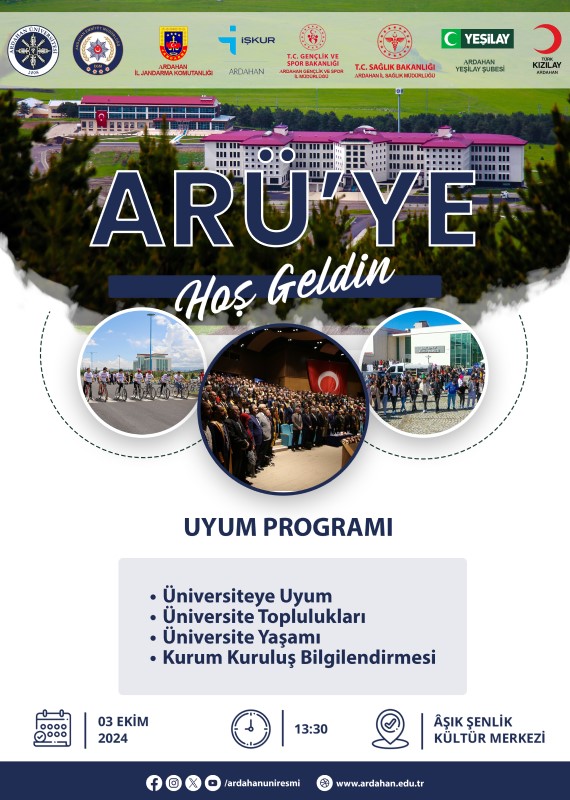 Uyum Programı: "ARÜ’ye Hoş Geldin"