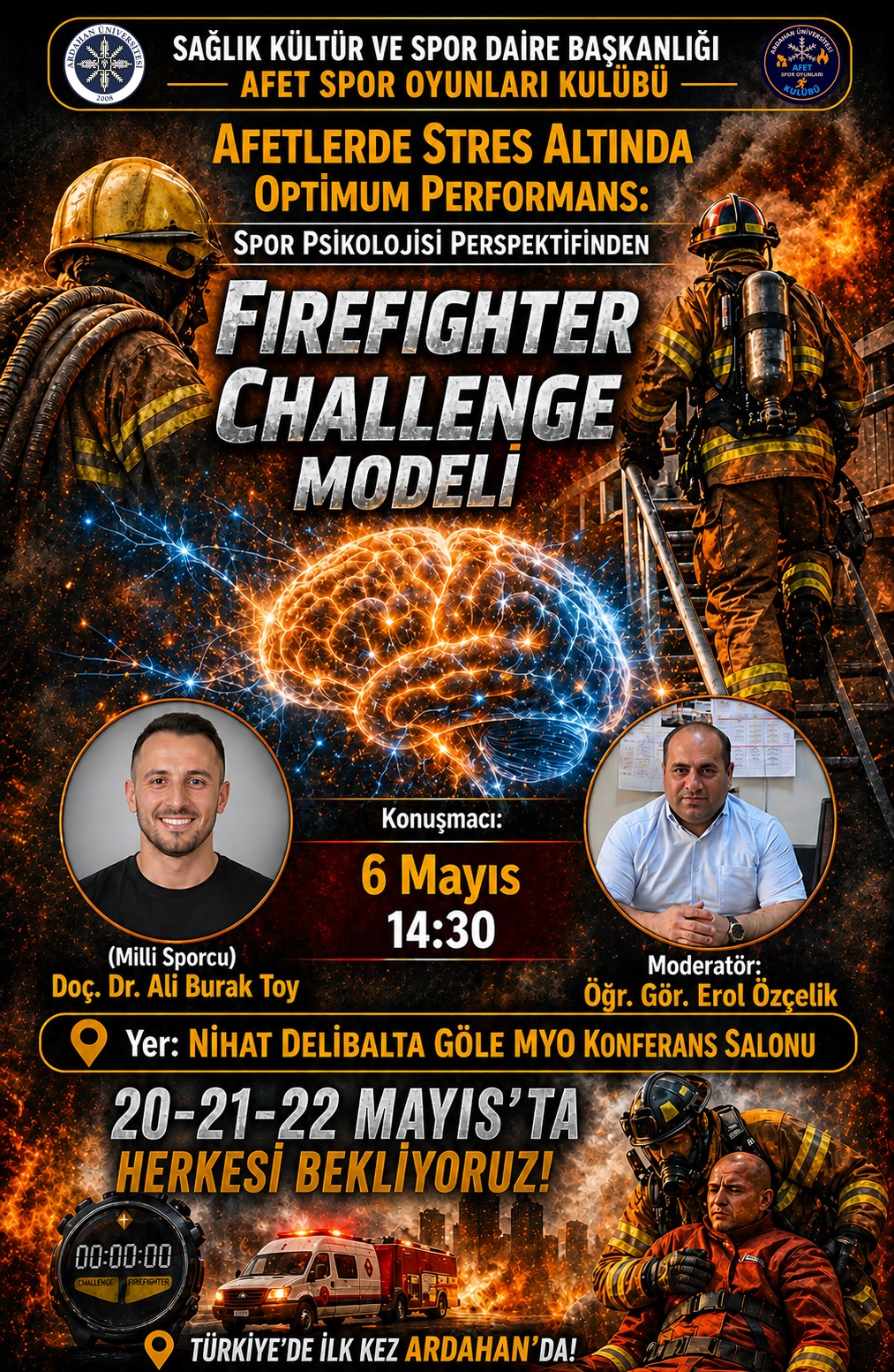 Afetlerde Stres Altında Optimum Spor Psikolojisi Perspektifinden Performans: Fırefıghter Challenge Modeli  