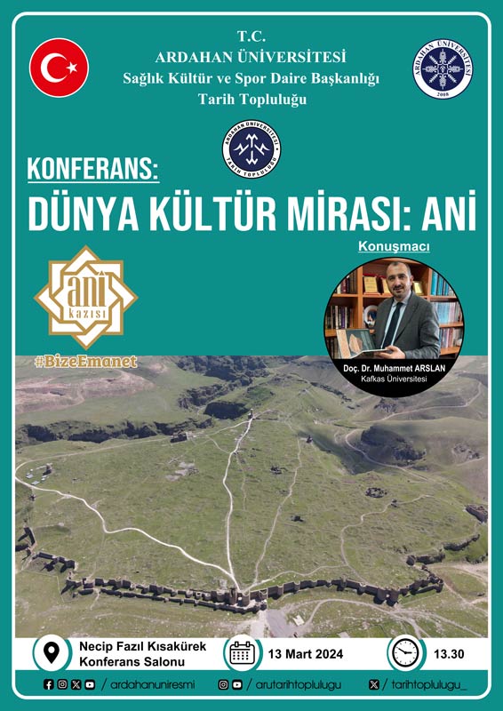  Konferans: ’Dünya Kültür Mirası Ani’