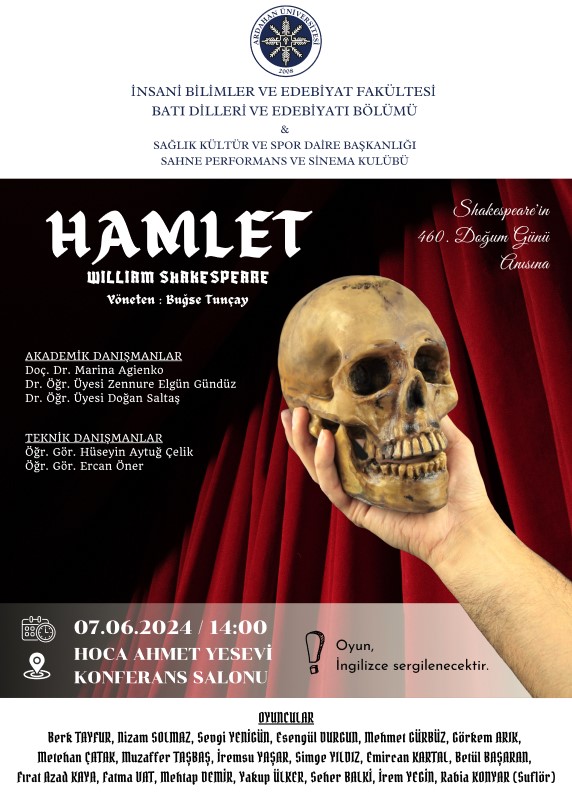 Tiyatro: William Shakespeare "Hamlet"