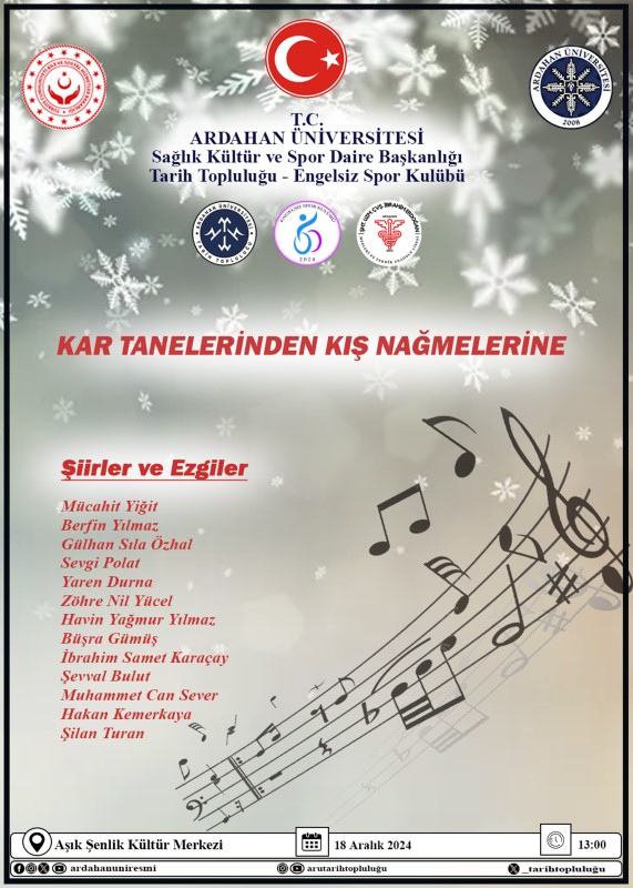 Şiir Dinletisi: Kar Tanelerinden Kış Nağmelerine