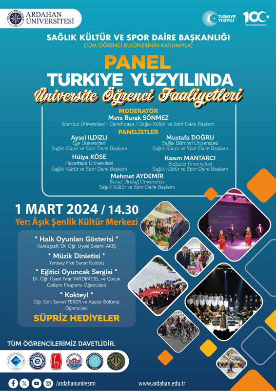 Panel ’Türkiye Yüzyılında Üniversite Öğrenci Faaliyetleri’