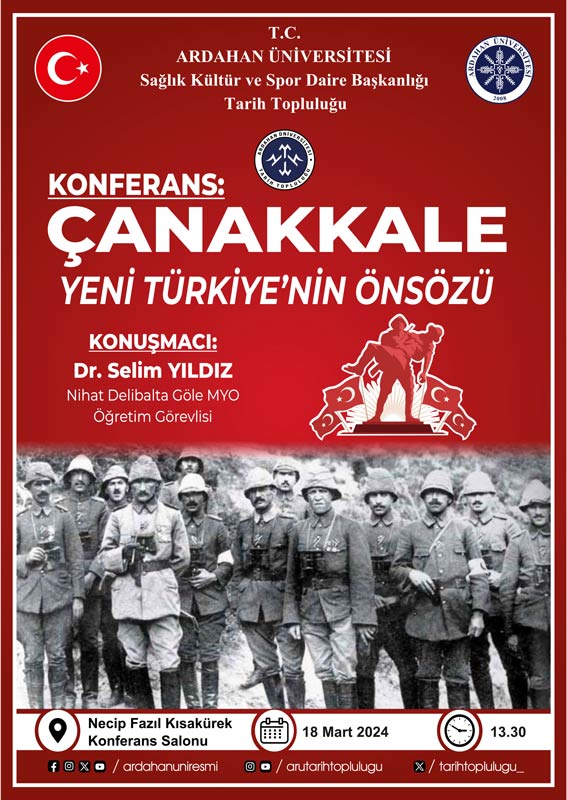 Konferans: ’Çanakkale Yeni Türkiye’nin Önsözü’